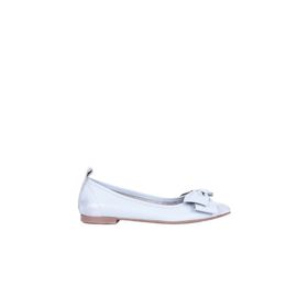 Bueno Shoes 01WR3100 Mavi Deri Kadın Düz Babet
