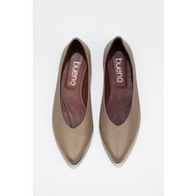 Bueno Shoes 01WR3110 Gri Deri Kadın Günlük Ayakkabı