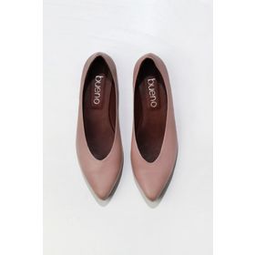 Bueno Shoes 01WR3110 Gül Kurusu Deri Kadın Babet