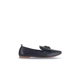 Bueno Shoes 01WR3117 Lacivert Deri Kadın Düz Babet