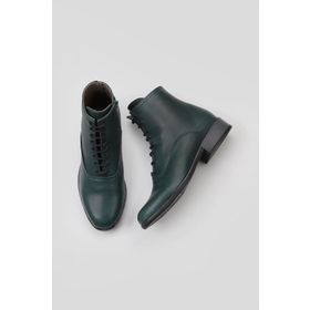 Bueno Shoes 01WR3303 Yeşil Deri Kadın Düz Bot