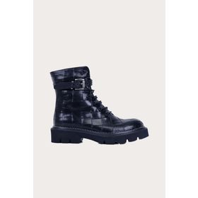 Bueno Shoes 01WR3400 Siyah Deri Kadın Bot
