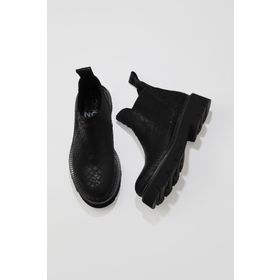 Bueno Shoes 01WR3401 Siyah Cym Deri Kadın Düz Bot