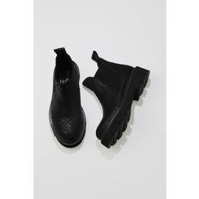 Bueno Shoes 01WR3401 Siyah Cym Deri Kadın Düz Bot