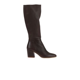 Bueno Shoes 01WR5104 Kahverengi Deri Kadın Topuklu Çizme