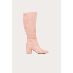 Bueno Shoes 01WR5104 Pudra Süet Kadın Topuklu Çizme