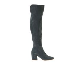 Bueno Shoes 01WR5108 Yeşil Süet Kadın Topuklu Çizme