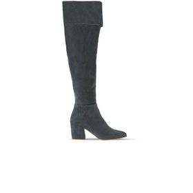 Bueno Shoes 01WR5108 Yeşil Süet Kadın Topuklu Çizme