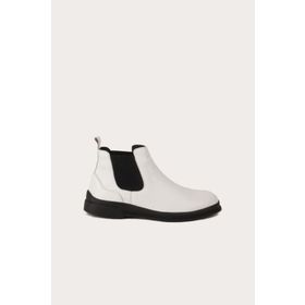 Bueno Shoes 01WR6300 Beyaz Deri Kadın Bot