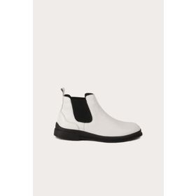 Bueno Shoes 01WR6300 Beyaz Deri Kadın Bot