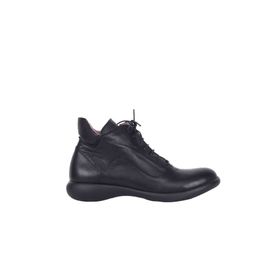 Bueno Shoes 01WR7700 Siyah Deri Kadın Bot