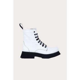 Bueno Shoes 01WR8802 Beyaz Deri Kadın Bot