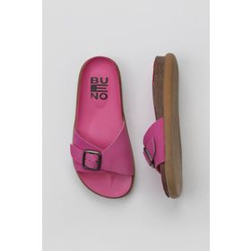 Bueno Shoes 01WS11003 Fuşya Nubuk Kadın Düz Terlik