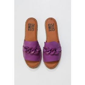 Bueno Shoes 01WS1821 Lila Deri Kadın Espadril Terlik