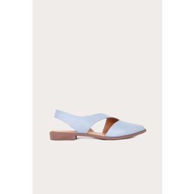 Bueno Shoes 01WS2311 Mavi Deri Kadın Düz Sandalet