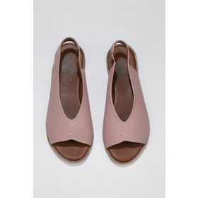 Bueno Shoes 01WS2512 Gül Kurusu Deri Kadın Düz Sandalet