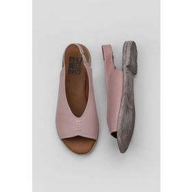 Bueno Shoes 01WS2512 Gül Kurusu Deri Kadın Düz Sandalet