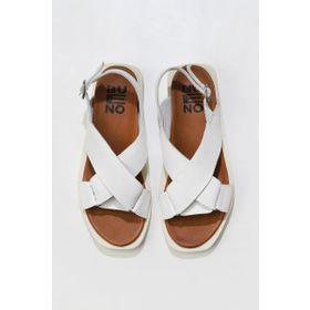 Bueno Shoes 01WS2801 Beyaz Deri Kadın Sandalet