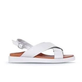 Bueno Shoes 01WS2801 Ekru Deri Kadın Düz Sandalet