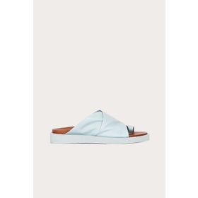 Bueno Shoes 01ws2809 Turkuaz Deri Kadın Düz Sandalet
