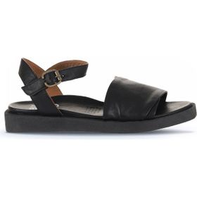 Bueno Shoes 01WS2812 Siyah Deri Kadın Düz Sandalet