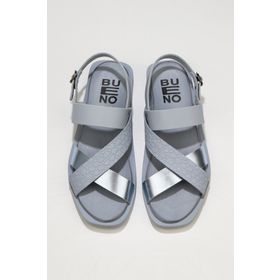 Bueno Shoes 01ws2816 Yeşil Deri Kadın Düz Sandalet