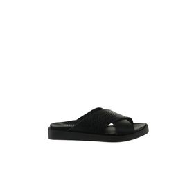 Bueno Shoes 01ws2817 Siyah Deri Düz Kadın Terlik