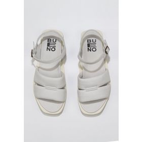 Bueno Shoes 01WS2824 Beyaz Kırık Deri Kadın Sandalet
