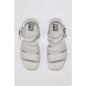 Bueno Shoes 01WS2824 Beyaz Kırık Deri Kadın Sandalet