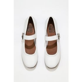 Bueno Shoes 01WS4409 Beyaz Deri Kadın Düz Babet