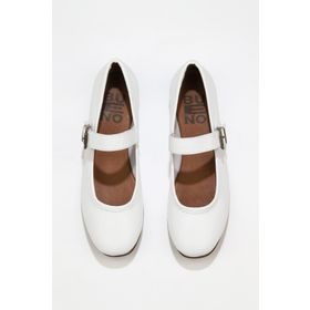 Bueno Shoes 01WS4409 Beyaz Deri Kadın Düz Babet