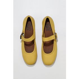 Bueno Shoes 01WS4409 Sarı Deri Kadın Düz Babet