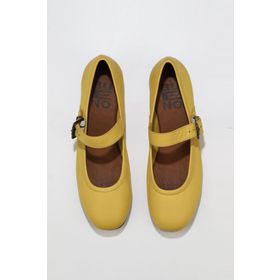 Bueno Shoes 01WS4409 Sarı Deri Kadın Düz Babet