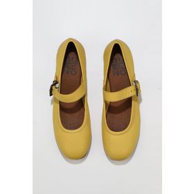 Bueno Shoes 01WS4409 Sarı Deri Kadın Düz Babet