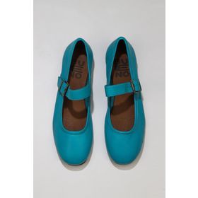 Bueno Shoes 01ws4409 Turkuaz Deri Kadın Düz Sandalet