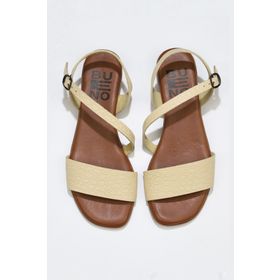 Bueno Shoes 01ws6012 Sarı Deri Kadın Sandalet