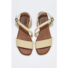 Bueno Shoes 01ws6012 Sarı Deri Kadın Sandalet
