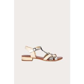 Bueno Shoes 01WS6109 Bueno Turuncu Deri Kadın Düz Sandalet
