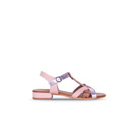Bueno Shoes 01WS6109 Bueno Turuncu Deri Kadın Düz Sandalet