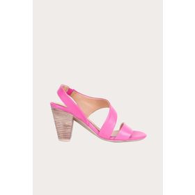 Bueno Shoes 01WS6700 Fuşya Deri Kadın Topuklu Sandalet
