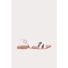 Bueno Shoes 01WS6902 Vizon Deri Kadın Düz Sandalet