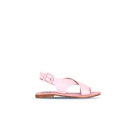 Bueno Shoes 01ws6903 Taba Deri Kadın Düz Sandalet