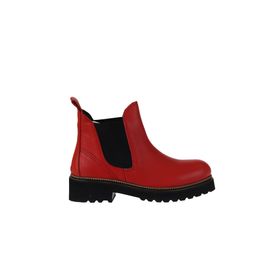 Bueno Shoes 01WT0801 Kırmızı Flotter Deri Kadın Düz Bot