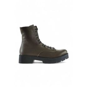 Bueno Shoes 01WT2501 Haki Deri Kadın Bot