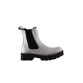 Bueno Shoes 01WT2506 Beyaz Deri Kadın Düz Bot