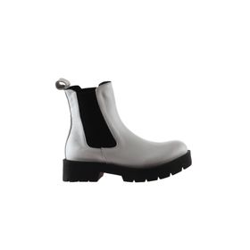 Bueno Shoes 01WT2506 Beyaz Deri Kadın Düz Bot