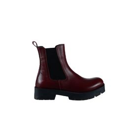 Bueno Shoes 01wt2506 Bordo Deri Kadın Düz Bot