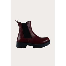 Bueno Shoes 01wt2506 Bordo Deri Kadın Düz Bot