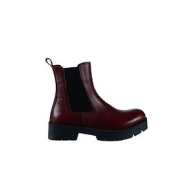 Bueno Shoes 01wt2506 Bordo Deri Kadın Düz Bot