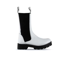 Bueno Shoes 01wt2508 Beyaz Deri Kadın Topuklu Bot